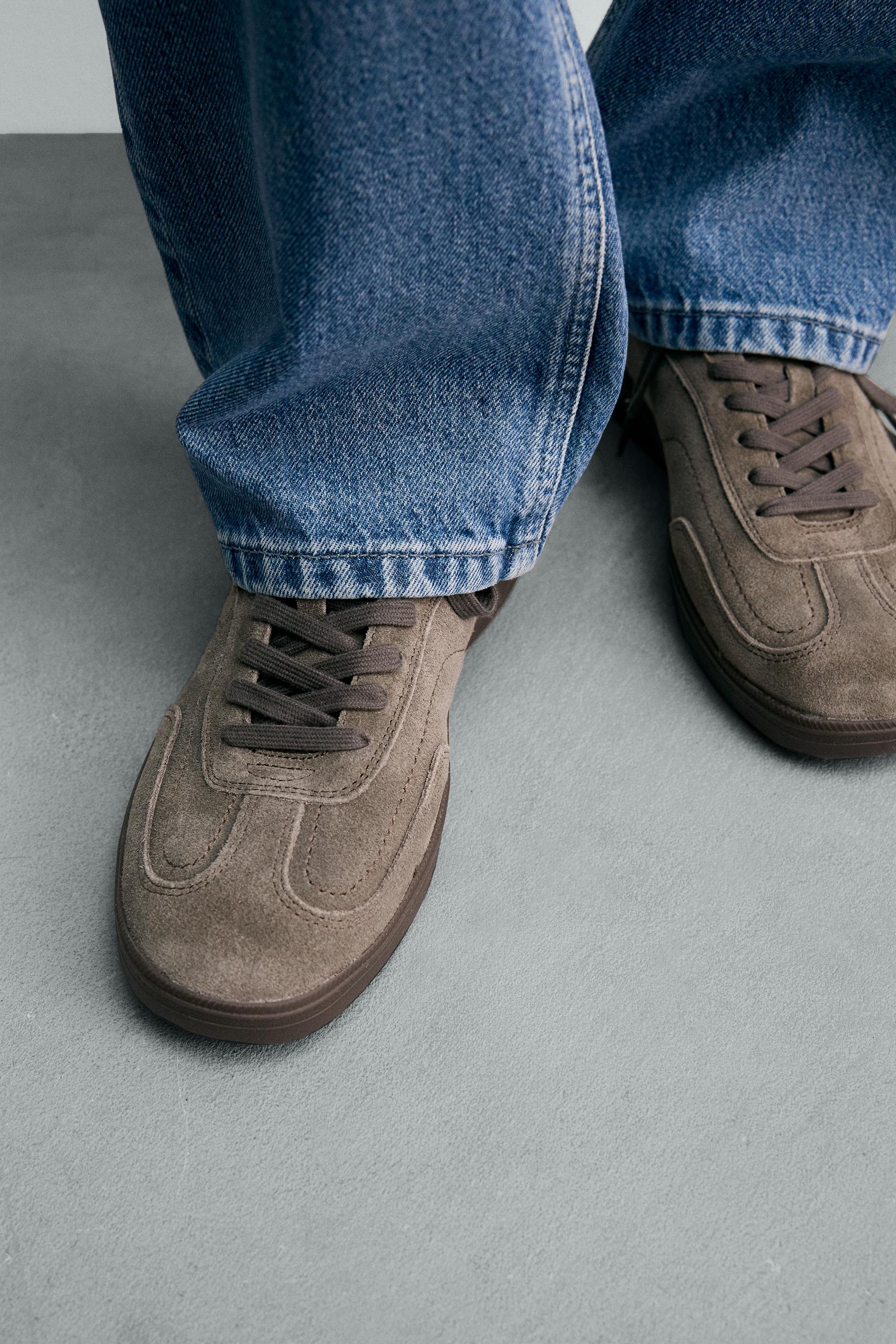 BASKETS EN CUIR