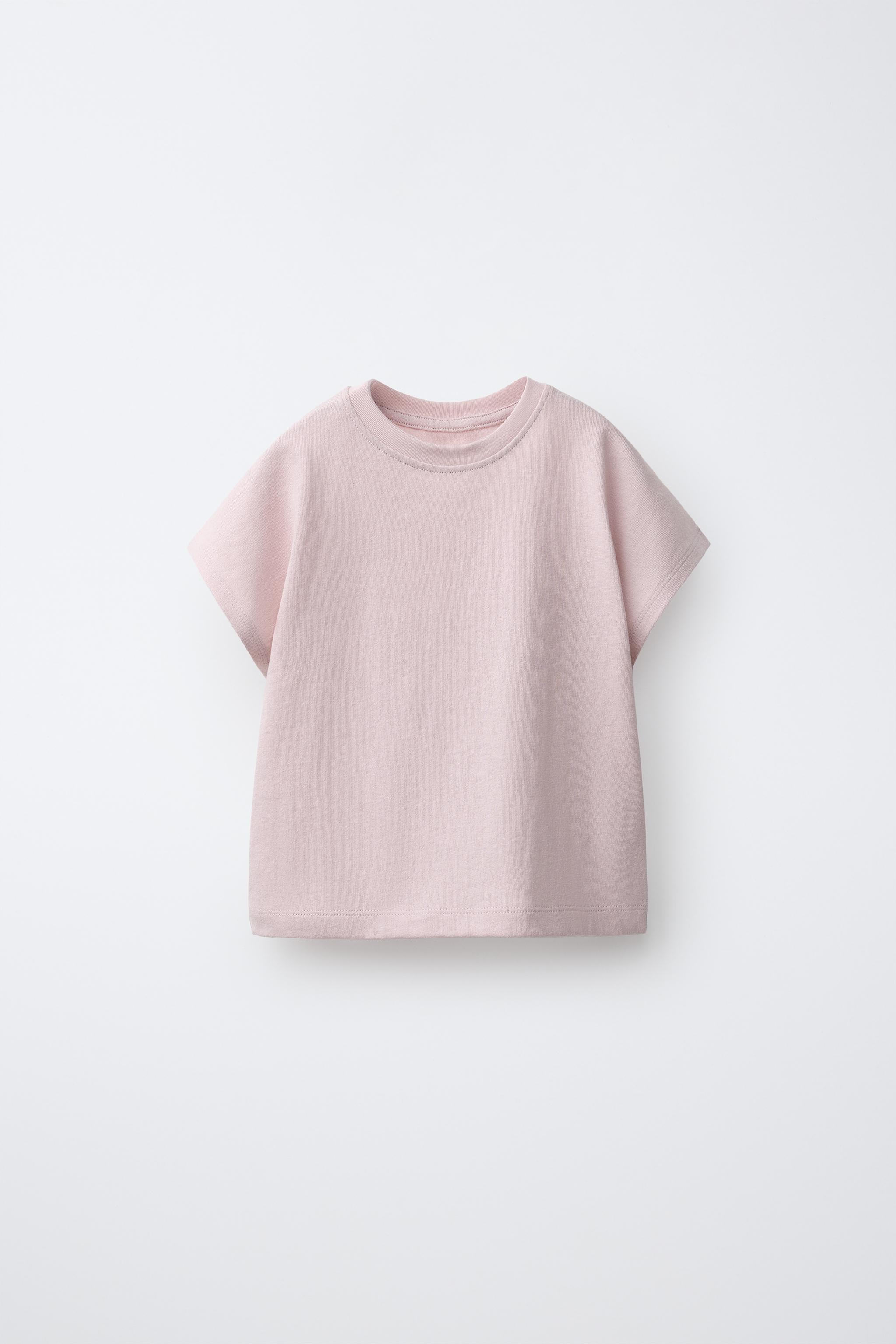 ZARA  ライト 無地Tシャツ - ライトピンク | ZARA Japan / 日本