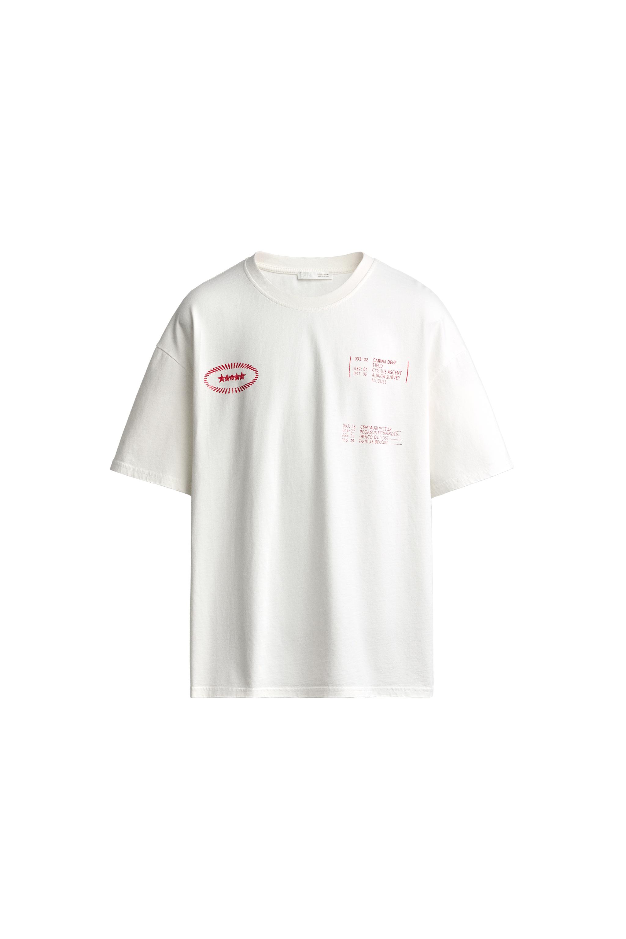 CAMISETA RELAXED FIT ESTAMPADO CONTRASTE