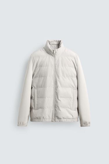 CAZADORA COMBINADO ACOLCHADO - Hielo de Zara