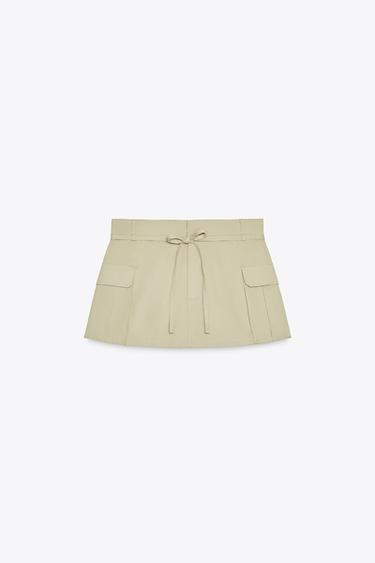 CARGO CULOTTES - Light khaki by Zara - Image 5