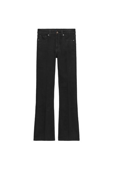 Zara ZW COLLECTION BOOTCUT MID-RISE JEANS - Black