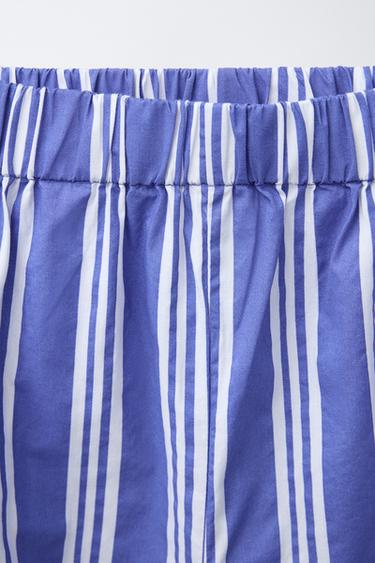 AGES 2-6/ STRIPED SHIRT AND BERMUDA PYJAMAS - Blue by Zara - Image 7