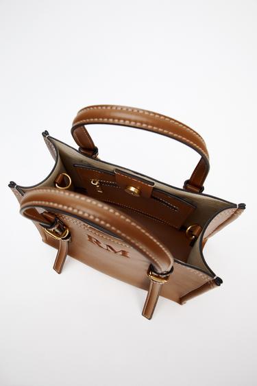 MINI TOTE BAG - Dark tan by Zara - Image 3