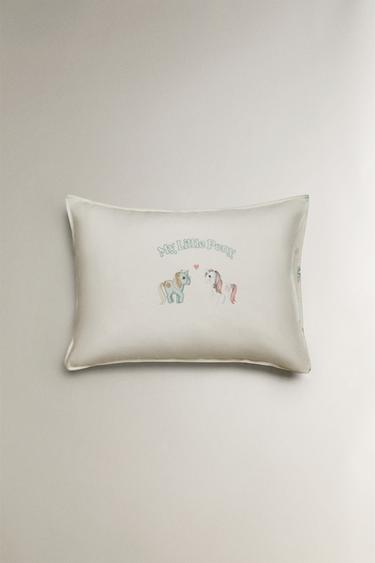 KIDS' MY LITTLE PONY© HEART PRINT PILLOWCASE - Multicoloured by Zara - Image 2