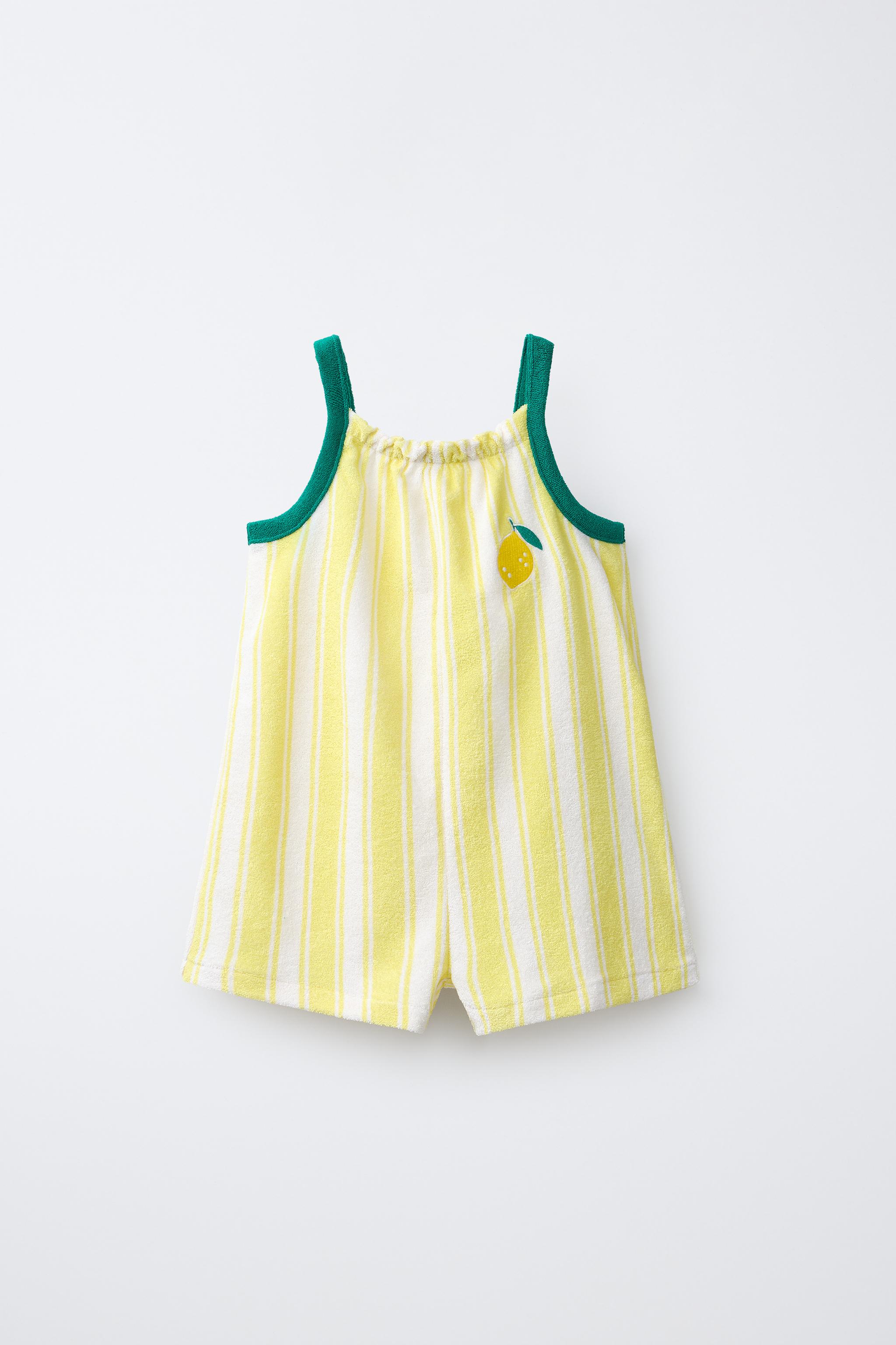 COMBINAISON COURTE EFFET ÉPONGE RAYURES CASA LAWA X ZARA KIDS