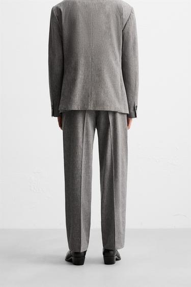 PANTALON DE COSTUME STRUCTURÉ ÉDITION LIMITÉE - Gris de Zara - Image 2