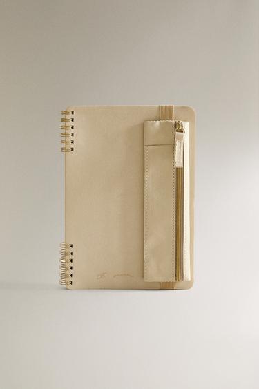 A5 NOTEBOOK CASE - Ecru by Zara