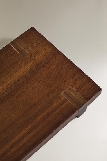 PLATEAU DÉCORATIF RECTANGULAIRE EN BOIS - Marron de Zara - Image 2