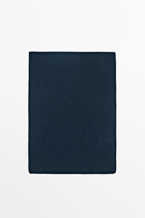 Bufanda punto liso 100% cashmere - Marino de Zara - Imagen 0