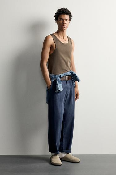 BUCKLED LEATHER CLOGS - Taupe Grey by Zara - Image 0