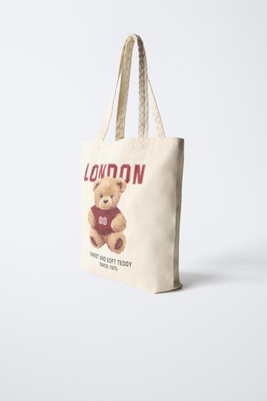 TEDDY TOTE BAG - Ecru White by Zara - Image 1