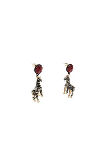 PENDIENTES CIRCULARES CEBRA - Dorado de Zara