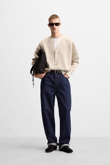BAUMWOLLSTRICKJACKE MIT STRUKTURMUSTER - Beige von Zara - Bild 0