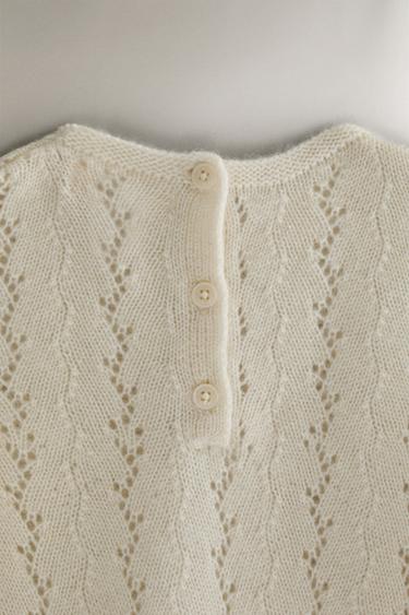 GRENOUILLÈRE BÉBÉ CACHEMIRE - Blanc cassé de Zara - Image 3