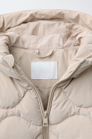 VESTE REMBOURRÉE EFFET GOMMÉ - Sable de Zara - Image 6
