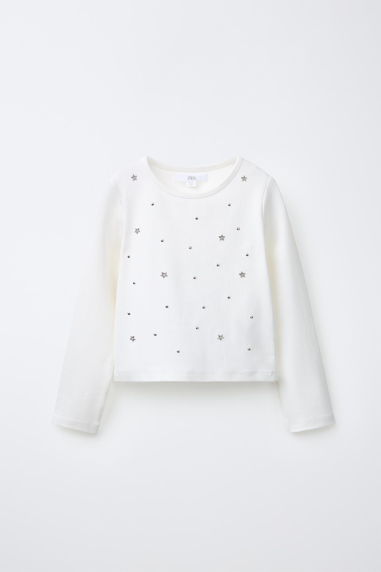 STUDDED T-SHIRT — White