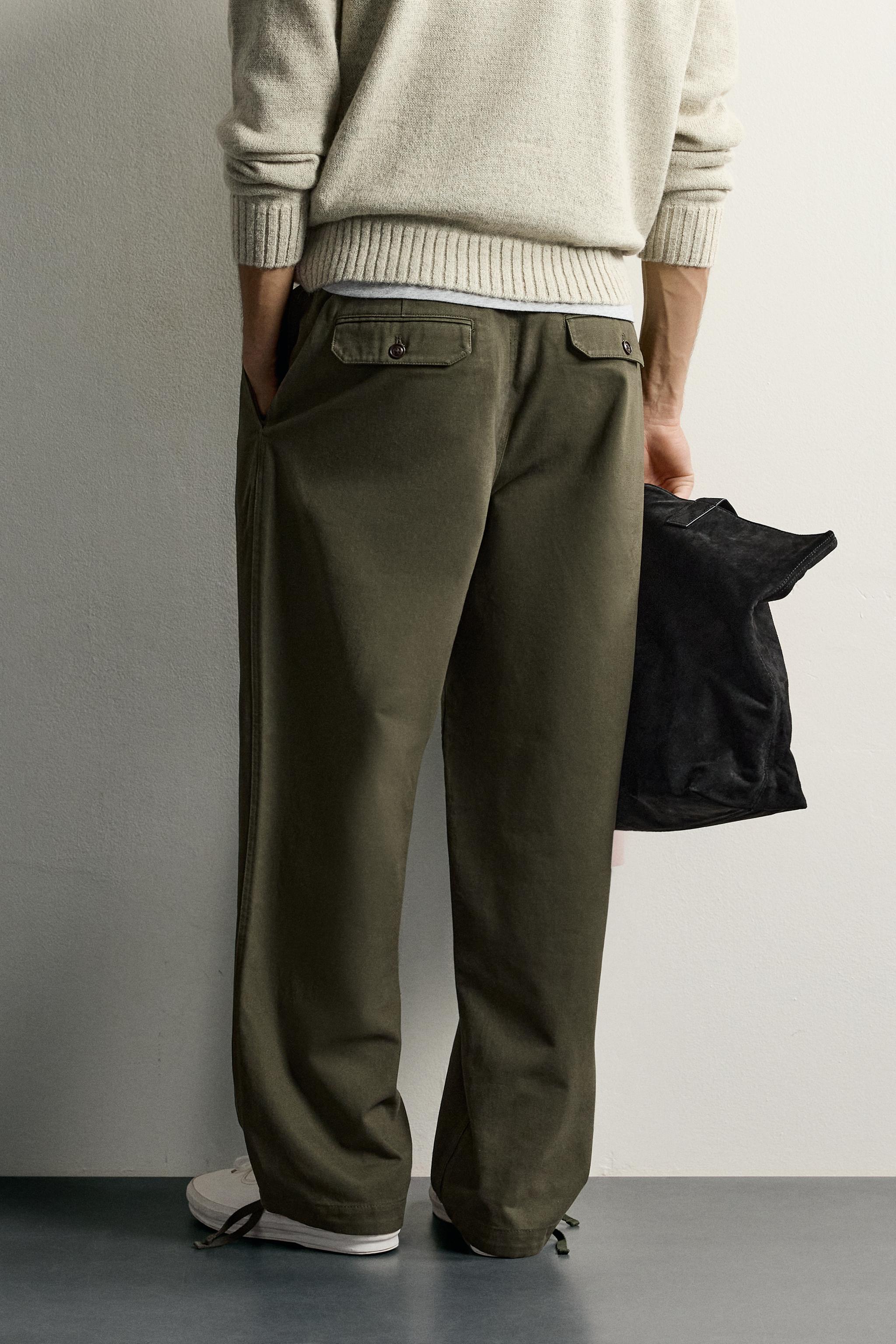 COTTON RELAXED FIT PANTS