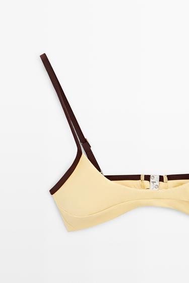 Contrast bikini top — Yellow 2