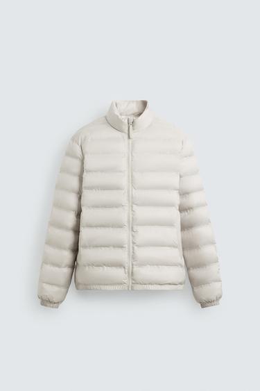 WATER-REPELLENT LIGHTWEIGHT PADDED JACKET - Stone by Zara