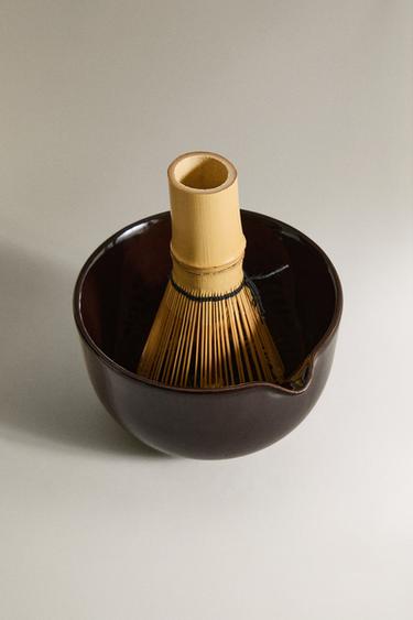 STONEWARE MATCHA TEA SET - Brown by Zara - Image 1