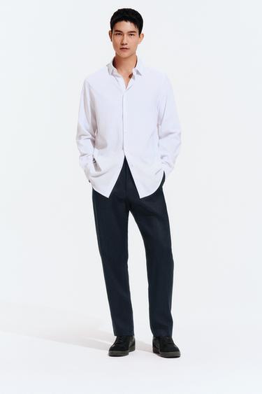 Zara 修身版襯衫 - 白色