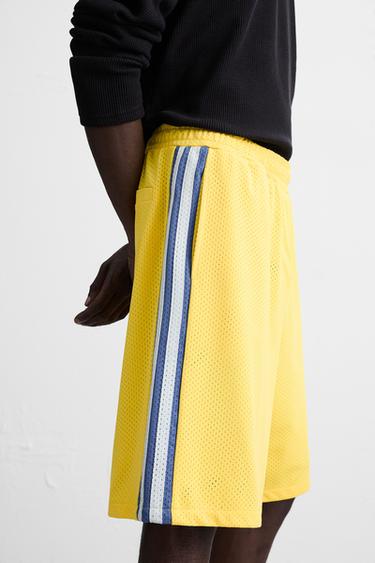 BERMUDA STRUCTURE TECHNIQUE OUVERTE - Jaune de Zara