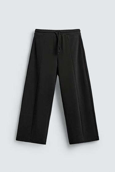 بنطلون JOGGER RELAXED FIT بخياطات - أسود الخاص بـ Zara