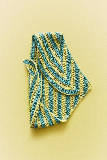KIDS' CROCHET BEACH BANDANA - Lime by Zara - Image 4