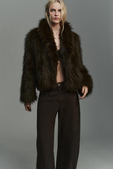 JEANS TRF BAGGY BARREL TIRO BAJO - Marrón de Zara