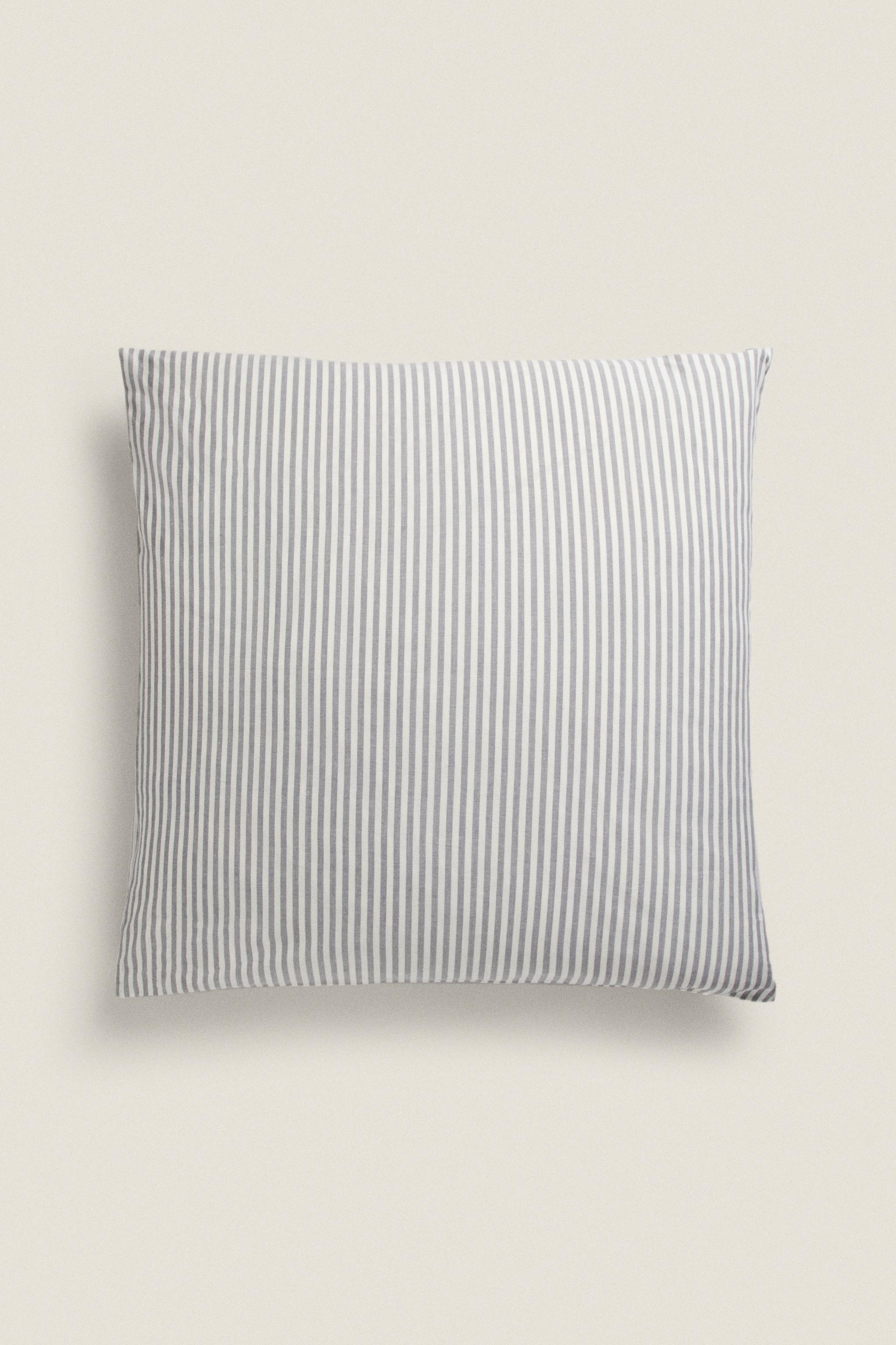 PILLOWCASE WITH NARROW STRIPES Grey ZARA Ireland