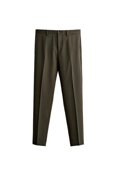 COMFORT SUIT TROUSERS - Dark green by Zara