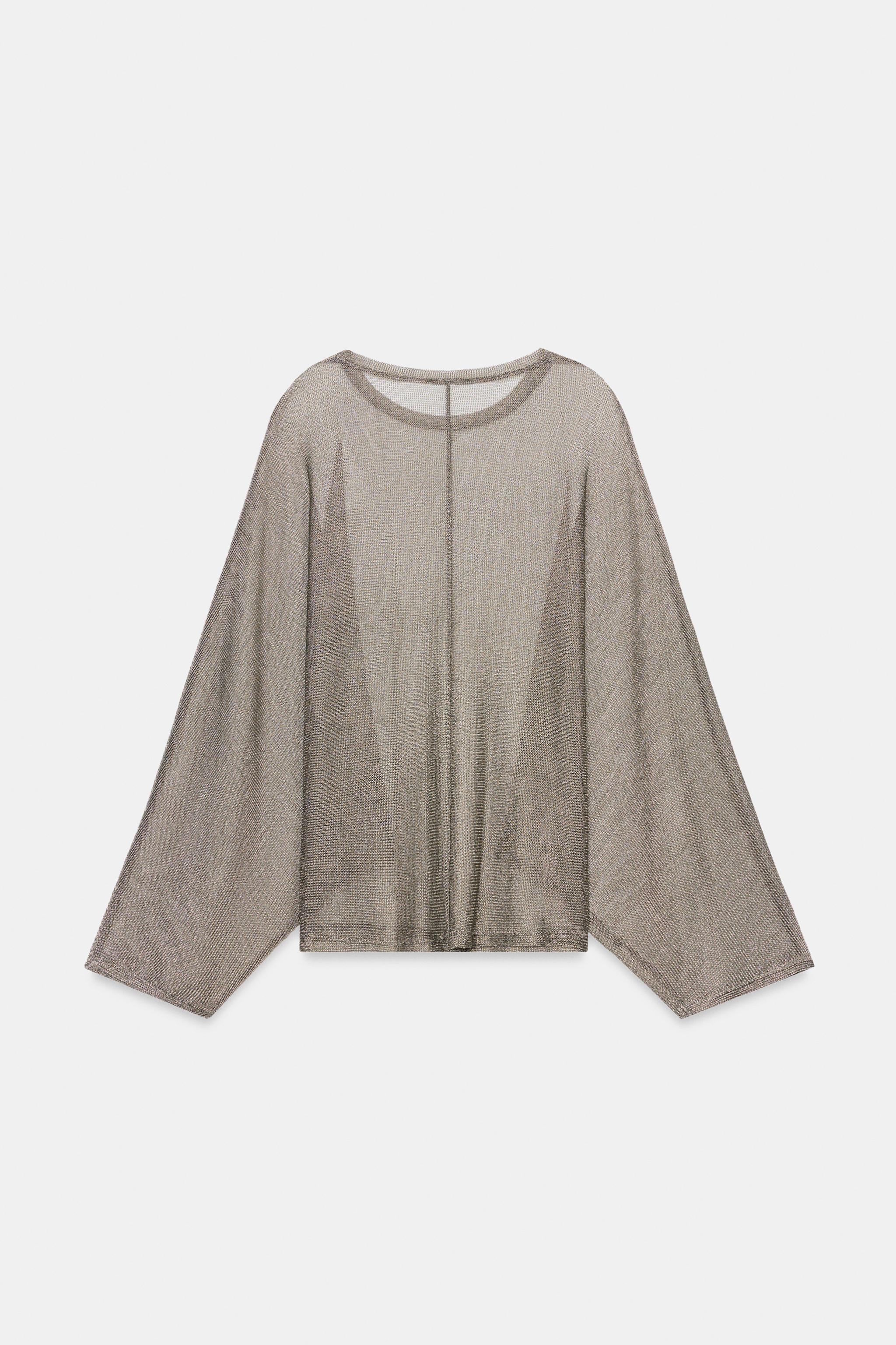 METALLIC THREAD TOP
