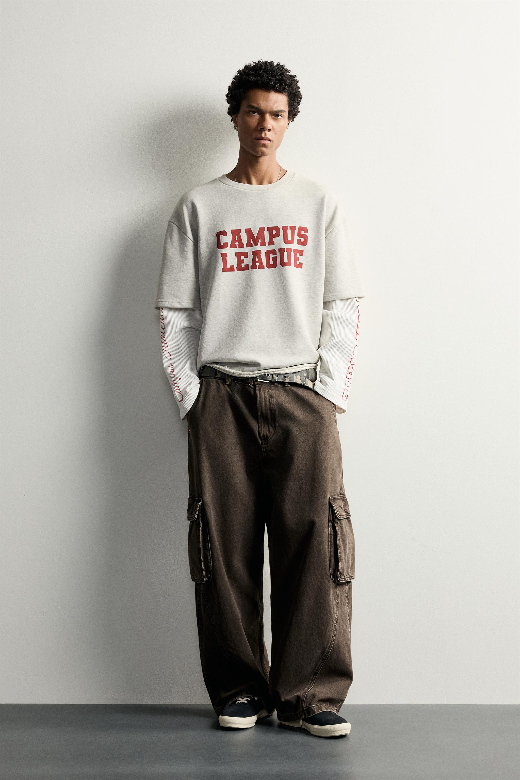 LAYERED EFFECT GRAPHIC T-SHIRT