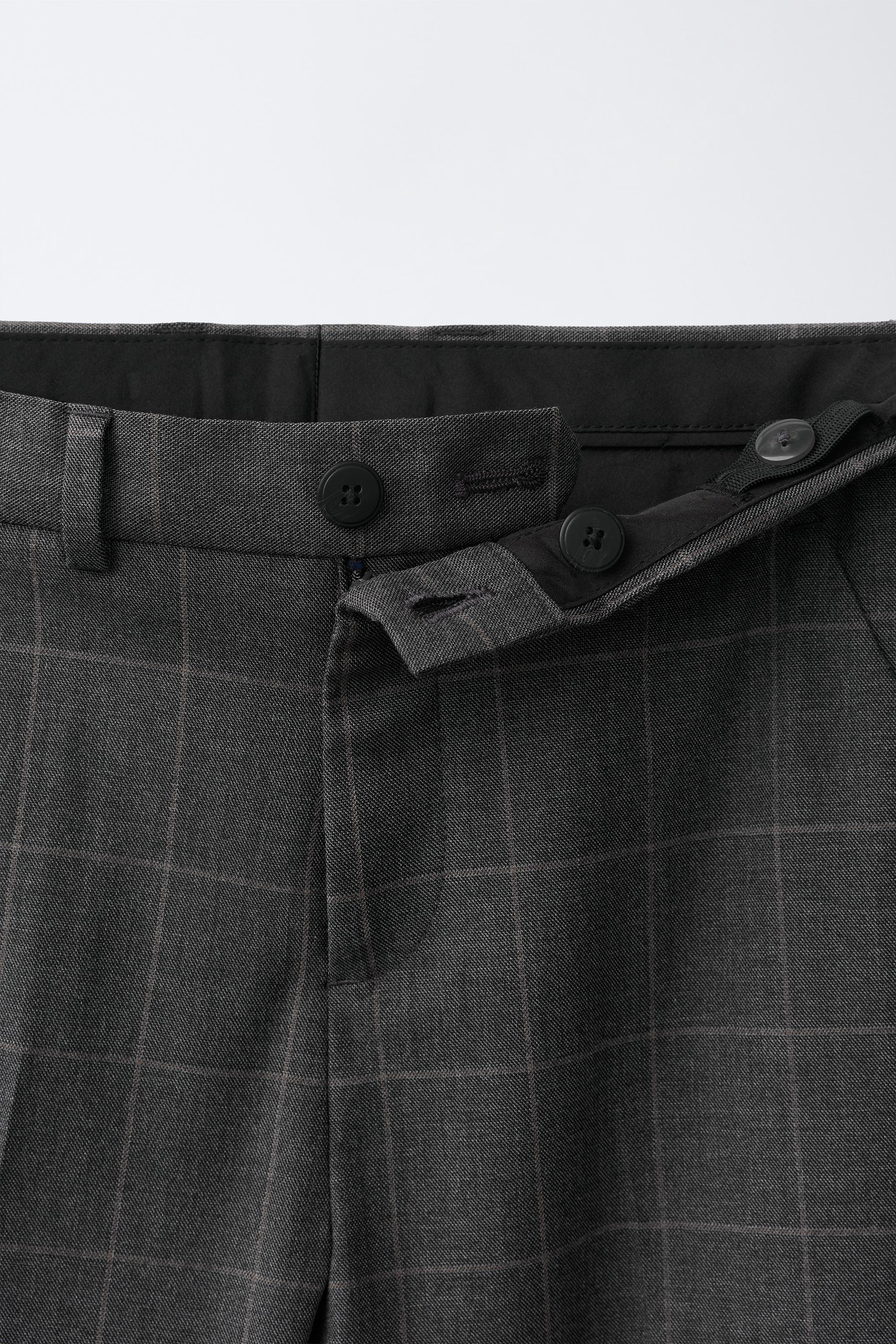 Детские брюки Zara TEXTURED SOLID SUIT PANTS — фото 3