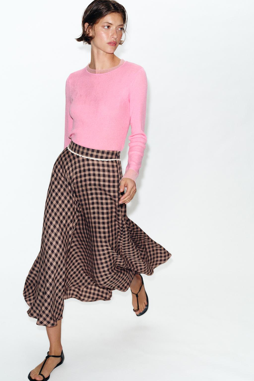 GINGHAM LACE SKIRT - image 2