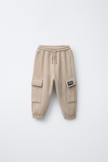 PANTALÓN JOGGER CARGO - Crudo de Zara