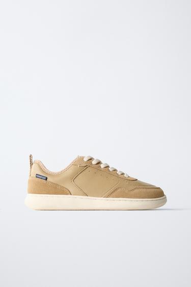 LEATHER BAREFOOT TRAINERS - Brown by Zara