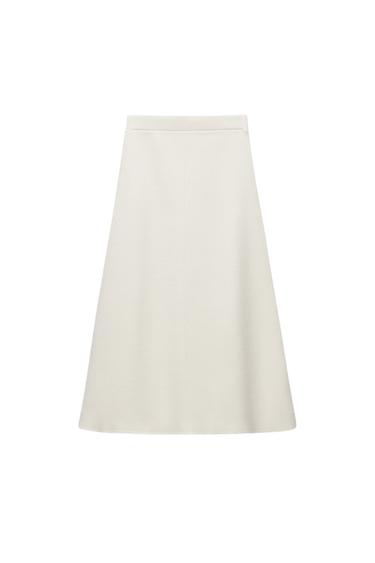 KNIT MIDI SKIRT