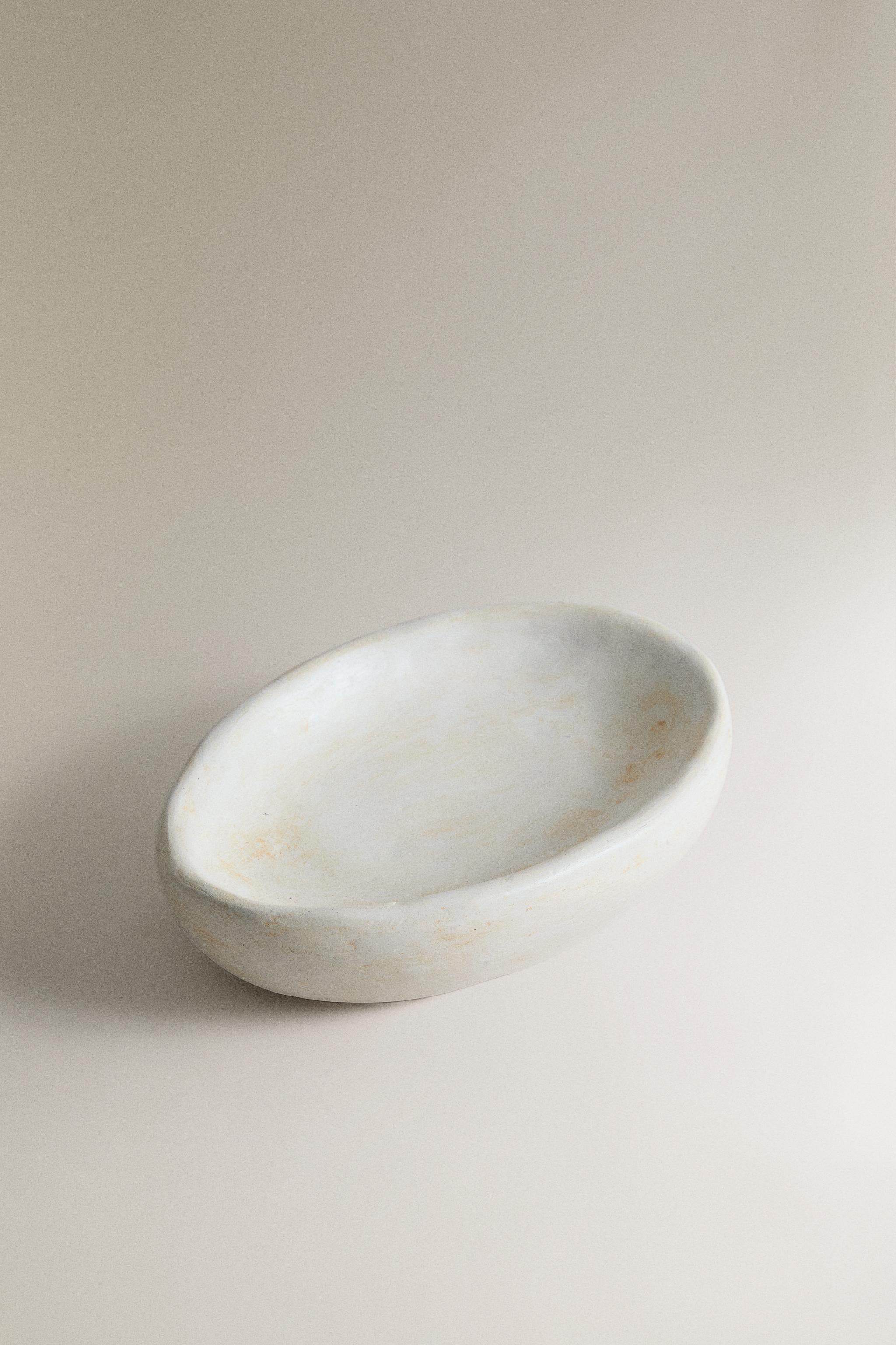STONE-EFFECT BATHROOM TRAY — Beige