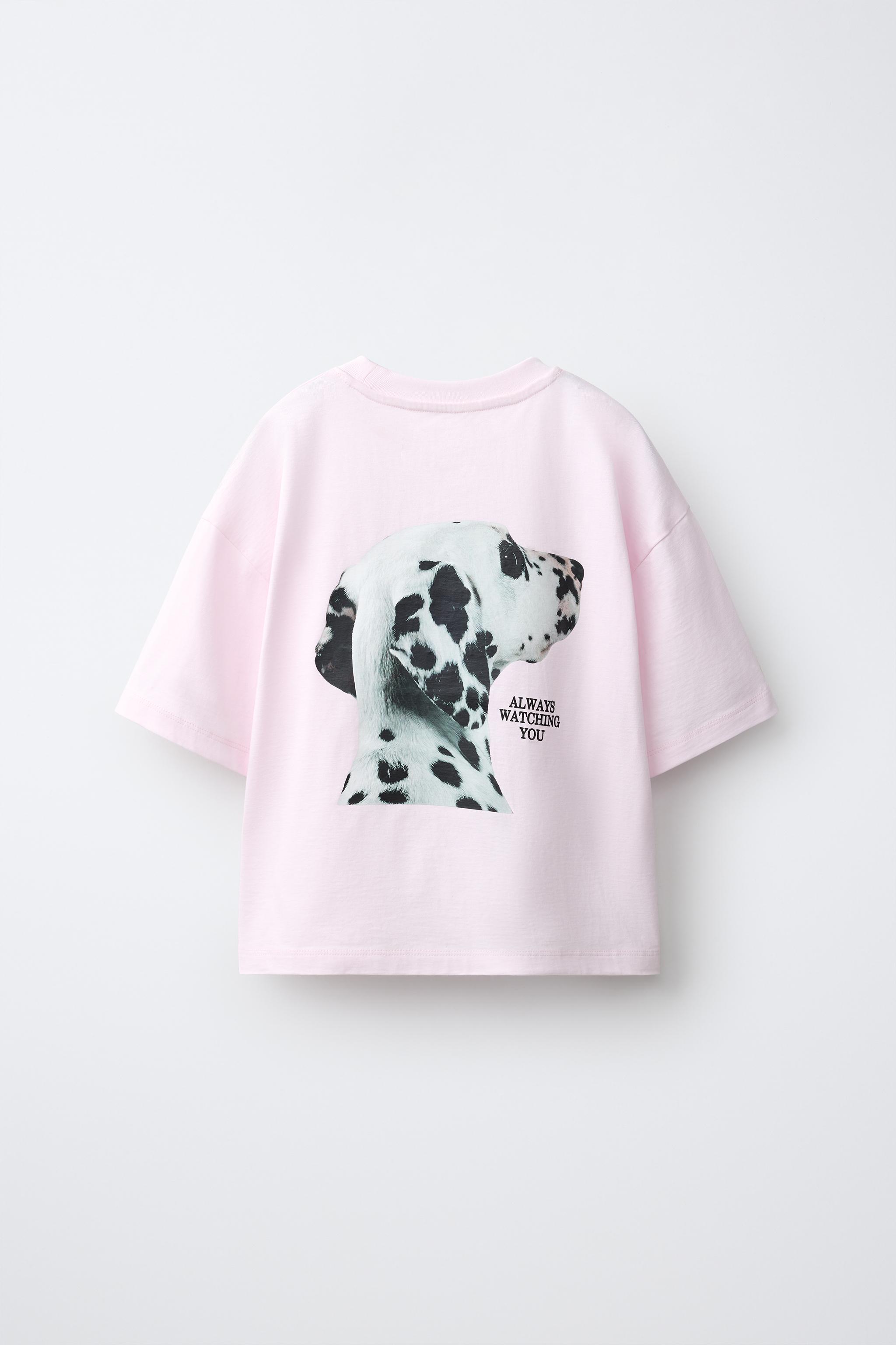 Детские футболки Zara DOG PRINT T-SHIRT — фото 3