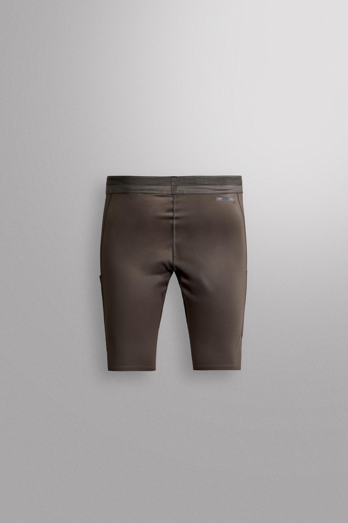 Мужские шорты Zara Ridar© x ZARA Running, цвет: Коричневый — фото 8