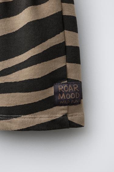 ANIMAL PRINT BERMUDA SHORTS - Dark anthracite by Zara - Image 3