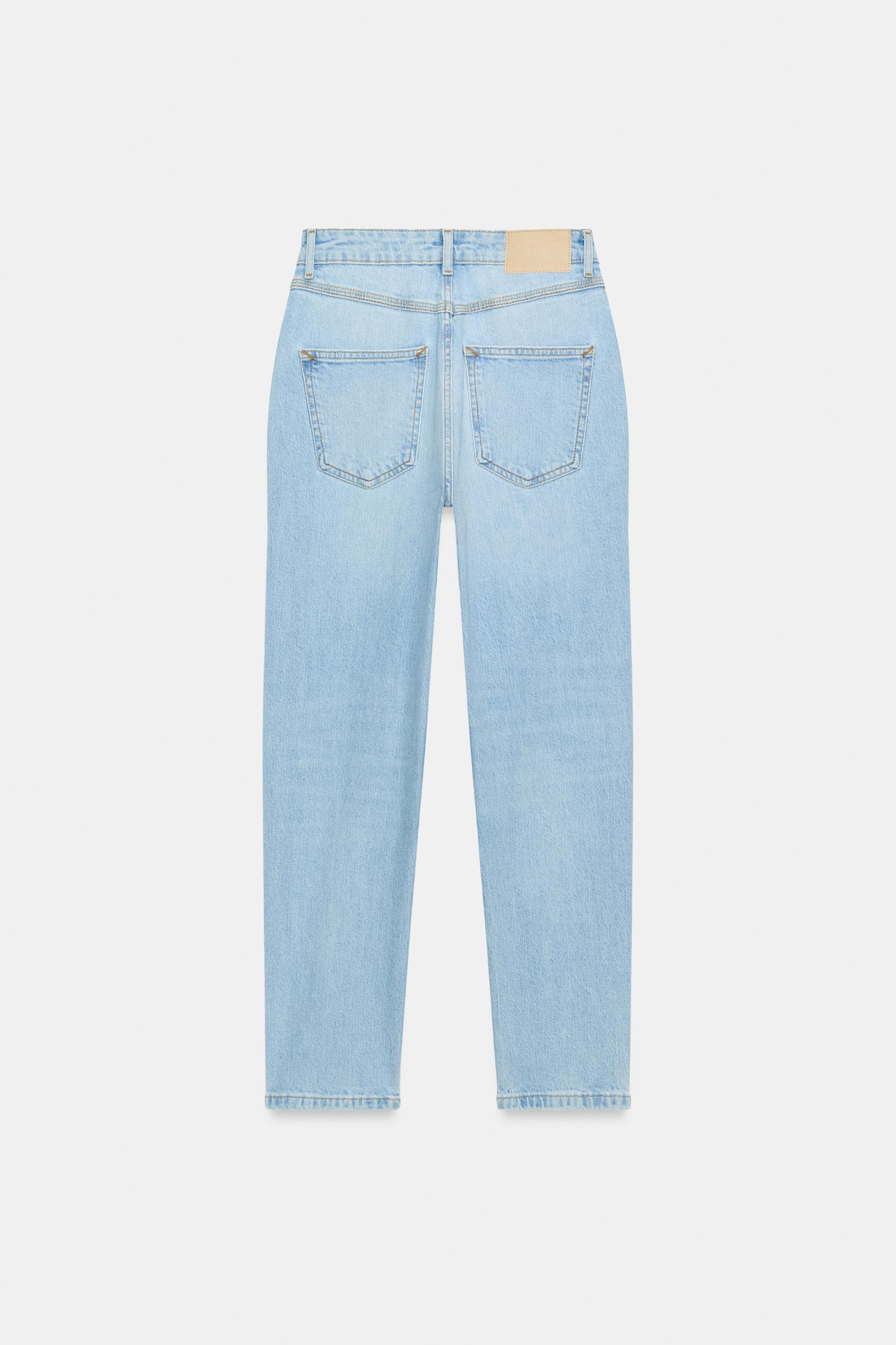 ДЖИНСИ Z1975 MOM FIT ІЗ ВИСОКОЮ ПОСАДКОЮ - Синій | ZARA Україна