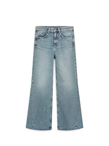 Zara High-waist flare fit jeans - Aquamarine
