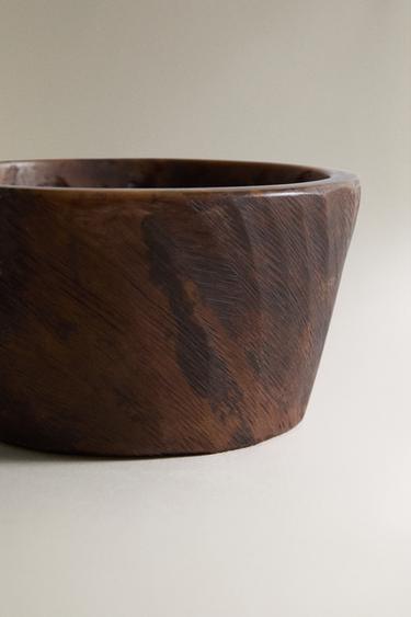 DECORATIVE STONE BOWL - Brown by Zara - Image 2