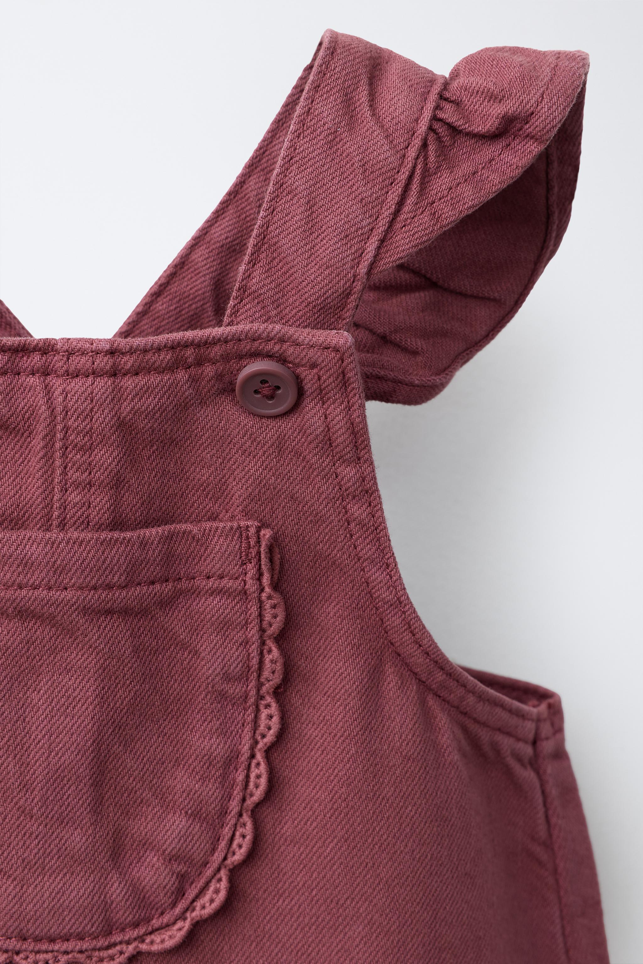 Детские платья Zara TWILL PINAFORE AND BLOOMER SET — фото 4