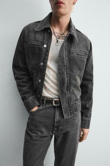 LIMITED EDITION DENIM JACKET - Black by Zara - Image 4