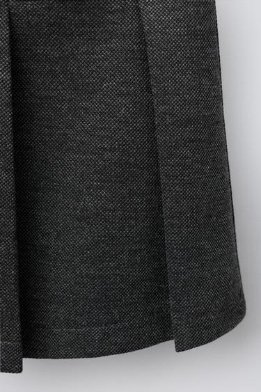BUCKLE PLEAT SKIRT - Mid-grey by Zara - Image 3