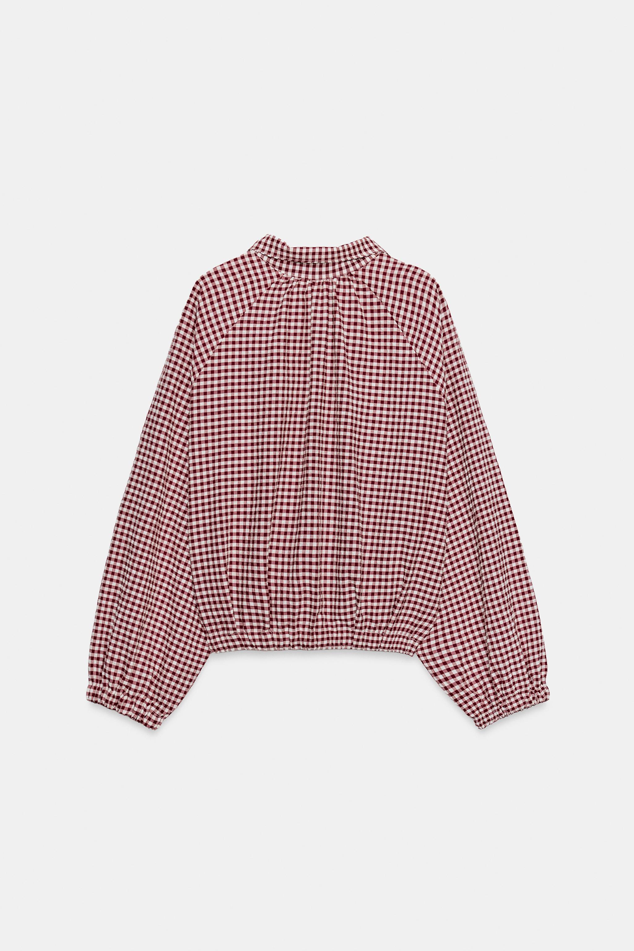 Женские куртки Zara PLAID JACKET — фото 5